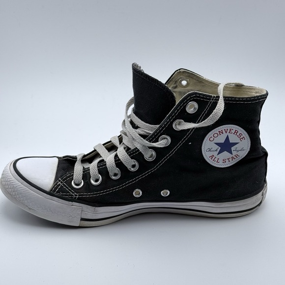 Converse Other - Converse Chuck Taylor All Star High Top Black Canvas Sneakers Mens 6.5 W 8.5